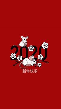 鼠年快乐-拍信图库