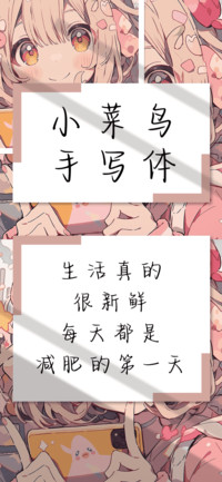 小菜鸟手写体