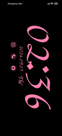 Black Pink Clock