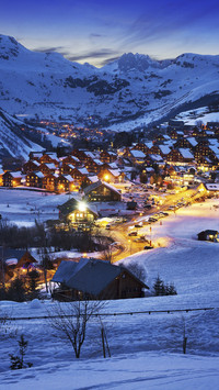 Beautiful Village in Alps