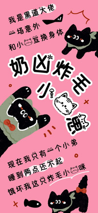 奶凶炸毛小猫崽