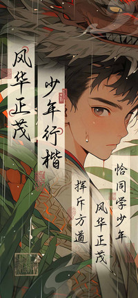风华正茂少年行楷