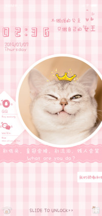 动态萌猫皇冠会掉