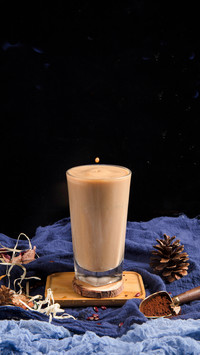 A quick learning brown sugar frozen milk tea
