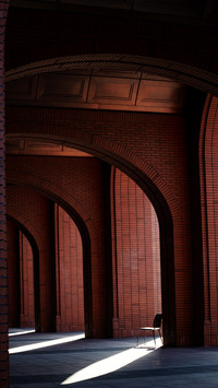 The arch softly whispers the peace of time