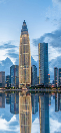 简约高级建筑壁纸-锐景创意