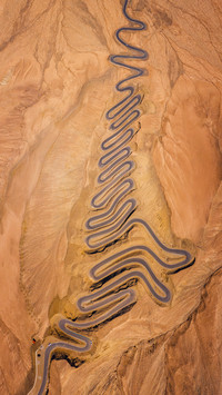 Screen brushing mysterious ancient road 25