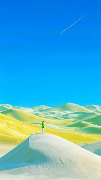 清新风景插画壁纸-锐景创意