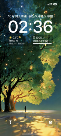 动态夜林星落