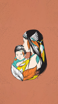 Minimalist literary illustration background