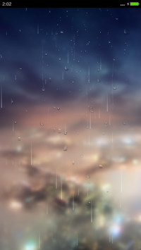 城市夜空【下雨动效+自定义头像文字】