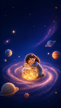 Cosmic Girl in the Galaxy