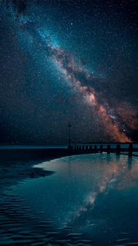 The galaxy is shining