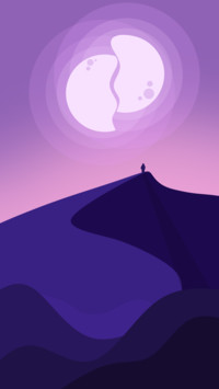Even the moon was split in two