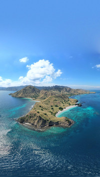 Green Vegetation, Blue Waters, An Oasis in the Sea