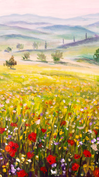 Landscape oil painting