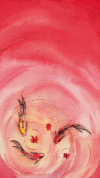 Lucky Koi Fish Illustration
