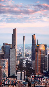 A Prosperous City With Tall Buildings