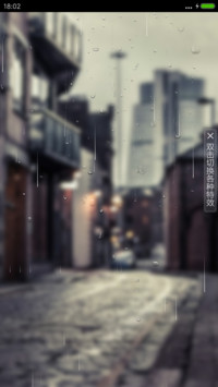 下雨特效+流星雨+4D重力感应）最美街道【好评返现+自定义文字头像】