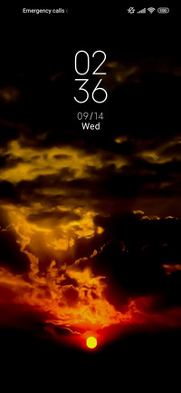 Calima sunset