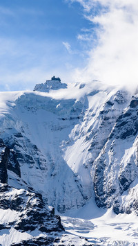 Switzerland is covered with snow
