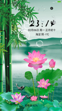 竹荷富贵