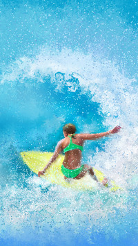 When skiing meets surfing 01
