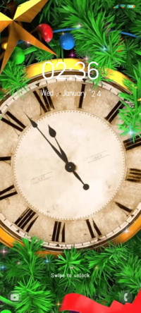 Christmas clock