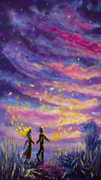 Landscape oil painting