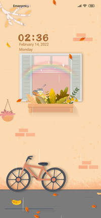 An autumn rain