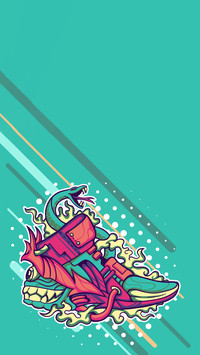 Illustration of cool sneakers
