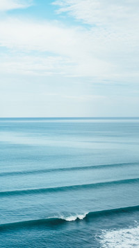 蔚蓝大海唯美风景锁屏壁纸
