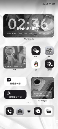 黑白简约ins风