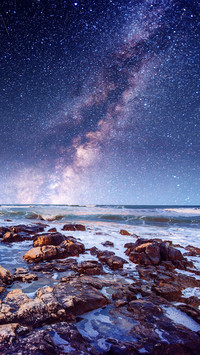 Polar starry sky