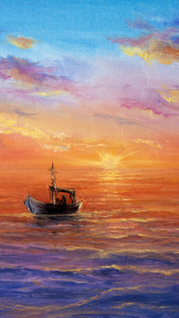 Wave Art Oil Painting
