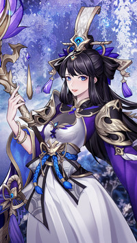 紫色系少女