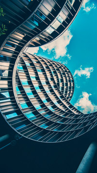 Modern high-rise buildings