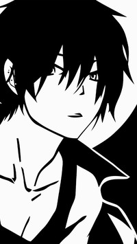 Anime teenager silhouette