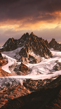 Magnificent snow-capped mountains