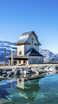 Wooden House by Lake