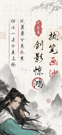 执笔画沙剑影惊鸿