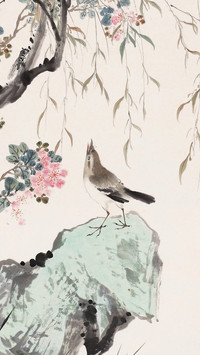 国风花鸟壁纸-锐景创意