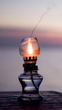 Nighttime candlelight