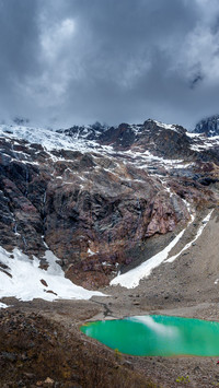 Rainbow Ice Lake Natural Scenery