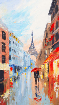 Landscape oil painting