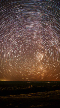 Night sky and starry sky