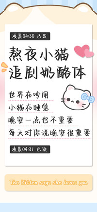 熬夜小猫追剧奶酪体