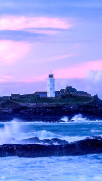 Godrevy lighthouse cornwall engand uk
