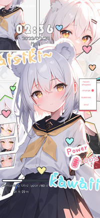 White haired girl