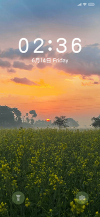 简约唯美日落